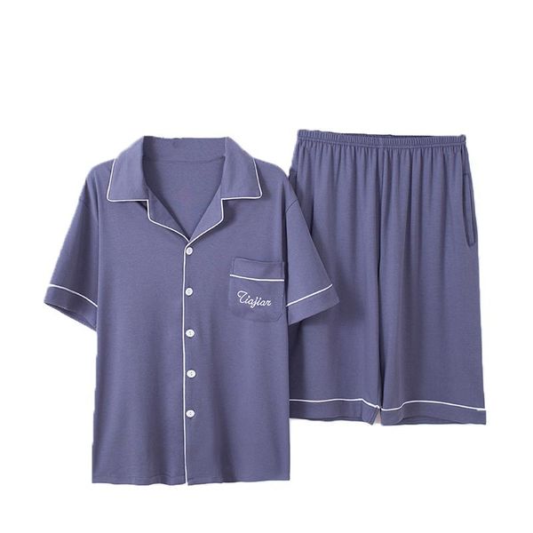 men's sleepwear plus szie 4xl 5xl men pajama set summer comfortable short sleeve cotton pajamas elastic waist leisure outwear, Black;brown
men's sleepwear plus szie 4xl 5xl men pajama set summer comfortable short sleeve cotton pajamas elastic waist leisure outwear, Black;brown