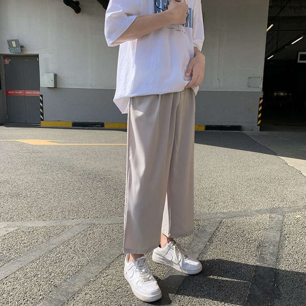 shorts summer thin fashion vertical nine point ice silk pants men's student casual straight tube loose bf wide leg, White;black
shorts summer thin fashion vertical nine point ice silk pants men's student casual straight tube loose bf wide leg, White;black
