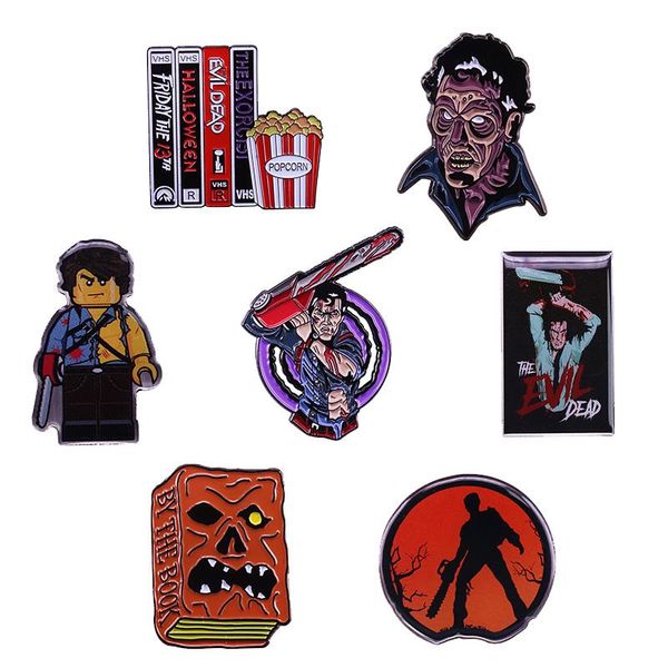 pins, brooches chainsaw evil dead enamel pins army of darkness hero ash vintage 80s horror movie fans collection, Gray
pins, brooches chainsaw evil dead enamel pins army of darkness hero ash vintage 80s horror movie fans collection, Gray