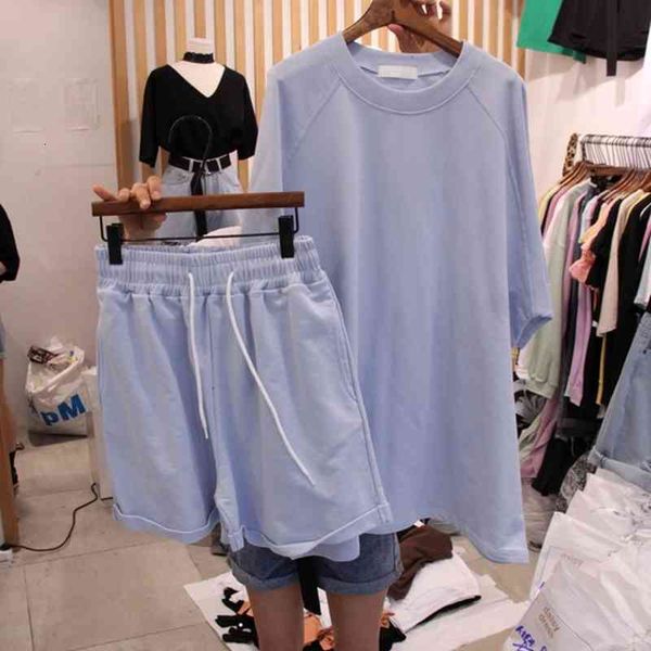 women's t-shirt south korea's summer fashion casual pants two-piece set of loose-fitting short-sleeved t-shirt women's sports, White
women's t-shirt south korea's summer fashion casual pants two-piece set of loose-fitting short-sleeved t-shirt women's sports, White