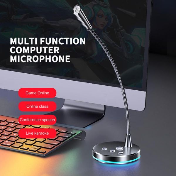 microphones 4 buttons computer microphone 360° adjust y studio speech gaming chatting usb deskpc lapcolorful light
microphones 4 buttons computer microphone 360° adjust y studio speech gaming chatting usb deskpc lapcolorful light