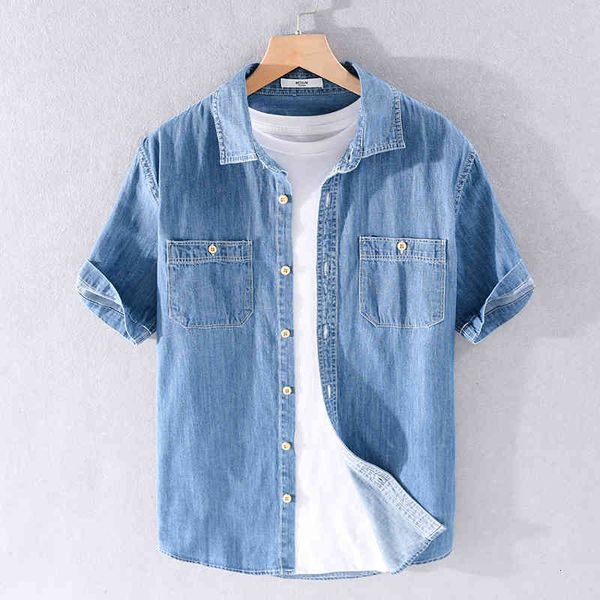 men's t-shirts summer brand cotton denim shirt short sleeve for men causal fashion shirts male comfortable camiseta 58au, White;black
men's t-shirts summer brand cotton denim shirt short sleeve for men causal fashion shirts male comfortable camiseta 58au, White;black