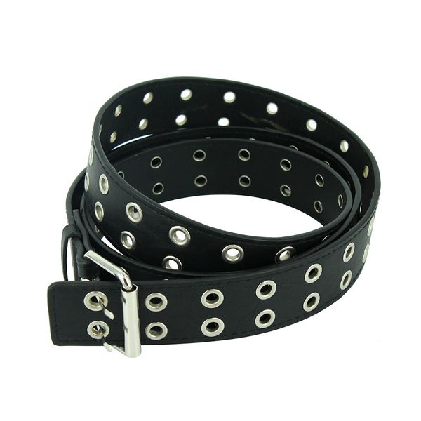 fashion women punk chain belt adjustable black doublingle eye grommet metals gp leather men's waistband for jeanstay6, Black;brown
fashion women punk chain belt adjustable black doublingle eye grommet metals gp leather men's waistband for jeanstay6, Black;brown