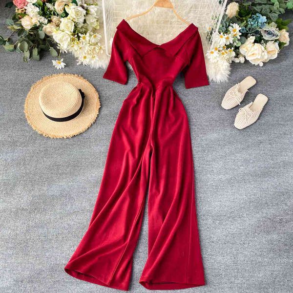 women's jumpsuits & rompers women fashion v-neck slim thin, high-waist wide-leg lady solid color elegant overalls k886 8o03, Black;white
women's jumpsuits & rompers women fashion v-neck slim thin, high-waist wide-leg lady solid color elegant overalls k886 8o03, Black;white