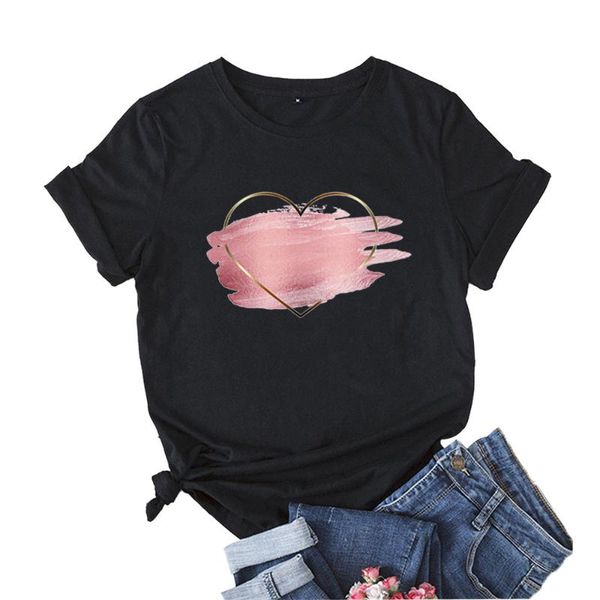 women's t-shirt mikialong heart flower t shirt women short sleeve love graphic tee cotton tshirt gift black camisetas mujer, White
women's t-shirt mikialong heart flower t shirt women short sleeve love graphic tee cotton tshirt gift black camisetas mujer, White