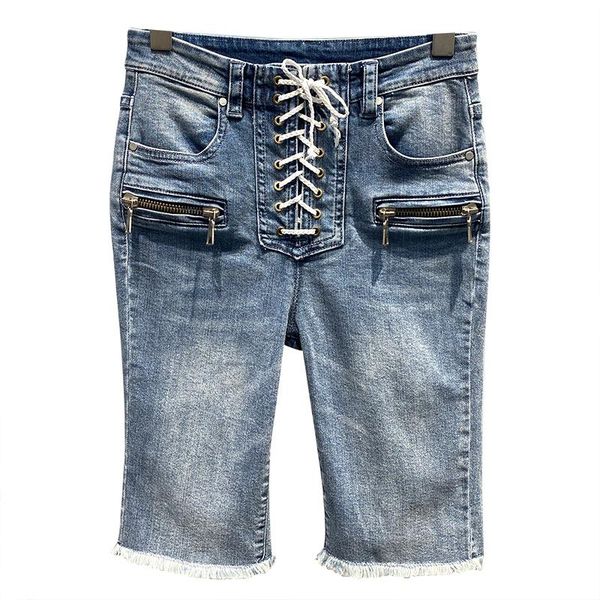 women's pants & capris women pant drawstring bandage knee length denim all match casual jeans clothing 2021 p154, Black;white
women's pants & capris women pant drawstring bandage knee length denim all match casual jeans clothing 2021 p154, Black;white