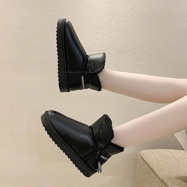 boots women's cotton shoes short women fashion winter low-tube warmth round toe botas de mujer large snow, Black
boots women's cotton shoes short women fashion winter low-tube warmth round toe botas de mujer large snow, Black