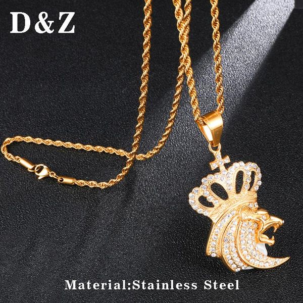 pendant necklaces d&z fashion hip hop iced out bling leopard head pendants gold color stainless steel necklace gift, Silver
pendant necklaces d&z fashion hip hop iced out bling leopard head pendants gold color stainless steel necklace gift, Silver