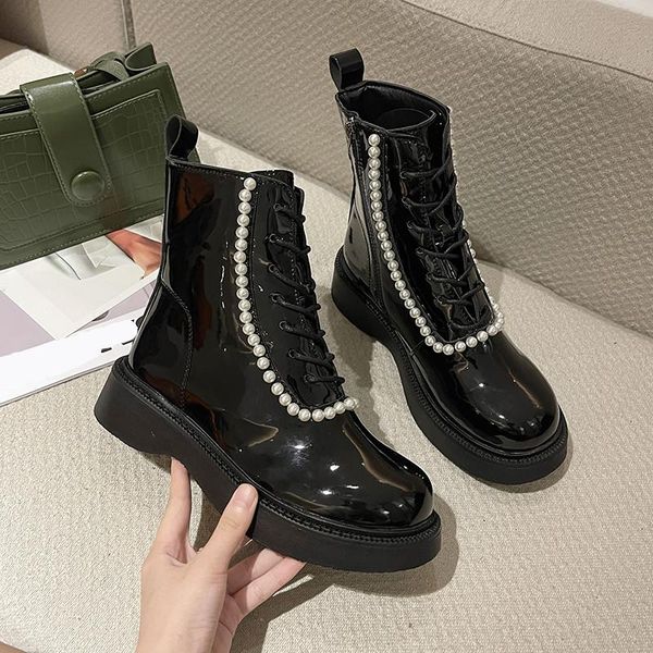 boots shoes lady boots-women zipper round toe flat heel rubber ankle 2021 med leather lolita rock summer solid retro fabric bas, Black
boots shoes lady boots-women zipper round toe flat heel rubber ankle 2021 med leather lolita rock summer solid retro fabric bas, Black