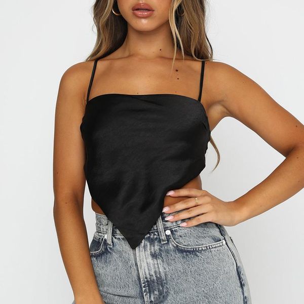 summer women vest camis crop solid color spaghetti strap tied back triangle tank for female ladies fashion women's tanks &, White
summer women vest camis crop solid color spaghetti strap tied back triangle tank for female ladies fashion women's tanks &, White
