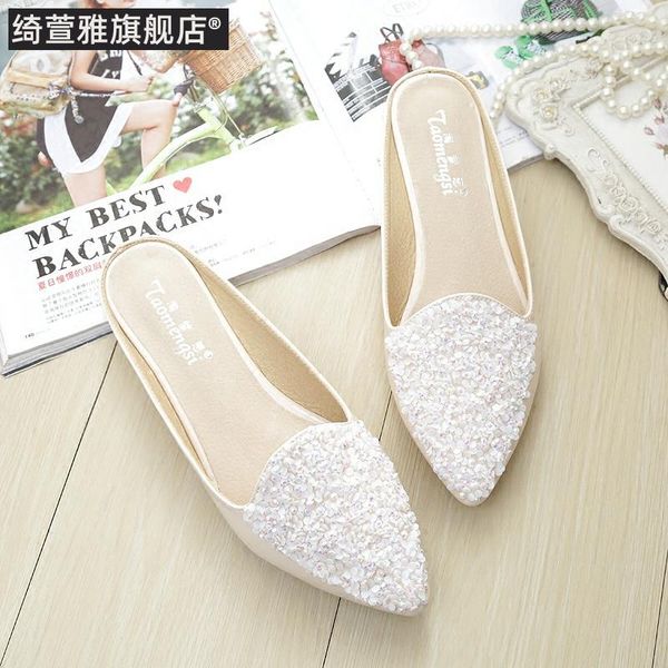slippers style slipper summer closed-toe women's shoes after empty sandals flat casual pointed-toe semi womens, Black
slippers style slipper summer closed-toe women's shoes after empty sandals flat casual pointed-toe semi womens, Black
