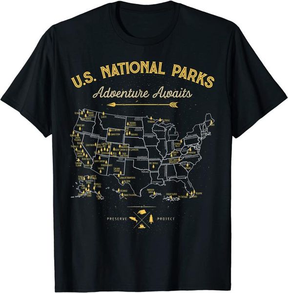 national parks t shirt map camping tshirt women men hiking t-shirt men's t-shirts, White;black
national parks t shirt map camping tshirt women men hiking t-shirt men's t-shirts, White;black