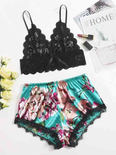 bagged green lace sleeveless lingerie for women summer midnight two piece set 211203, Black;white
bagged green lace sleeveless lingerie for women summer midnight two piece set 211203, Black;white