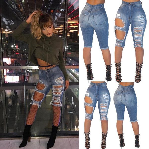 women's jeans women hole destroyed ripped distressed slim denim pants blue color shinny fashion
women's jeans women hole destroyed ripped distressed slim denim pants blue color shinny fashion