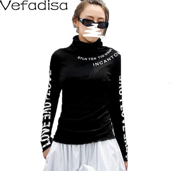 women's t-shirt vefadisa 4 style black letter print women t-shirt 2021 spring turtleneck pullover elastic slim long sleeve qyf, White
women's t-shirt vefadisa 4 style black letter print women t-shirt 2021 spring turtleneck pullover elastic slim long sleeve qyf, White