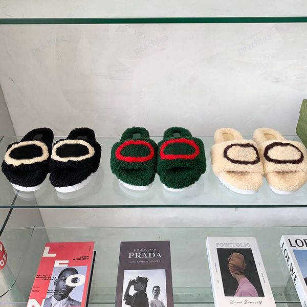 designer luxurydesigner 2021 autumn and winter new indoor home fashion warm wool slippers, Black
designer luxurydesigner 2021 autumn and winter new indoor home fashion warm wool slippers, Black