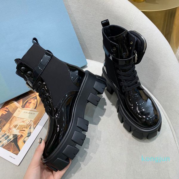 designer- paint leather nylon pouch women ankle combat boots platform wedges block heels flats chunky booties lace-up shoes party boots, Black
designer- paint leather nylon pouch women ankle combat boots platform wedges block heels flats chunky booties lace-up shoes party boots, Black