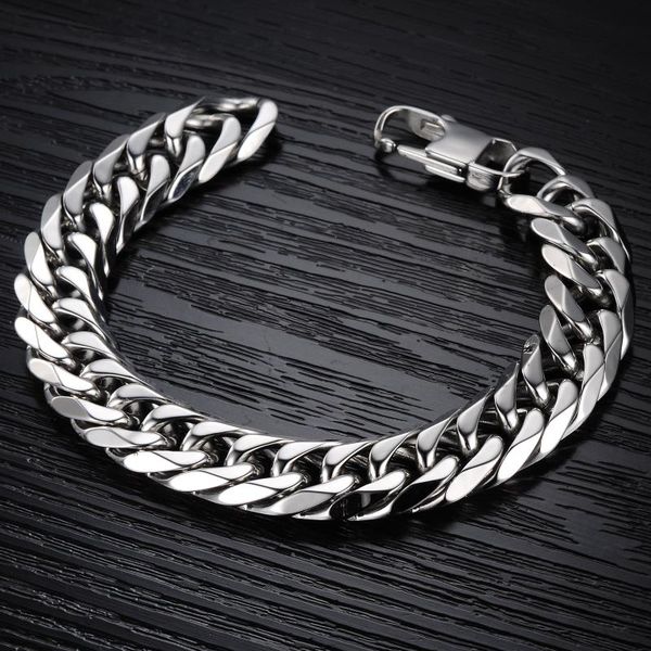 link, chain hip-hop men's bracelets on hand cuban titanium steel bracelet for men harajuku couple goth jewelry, Black
link, chain hip-hop men's bracelets on hand cuban titanium steel bracelet for men harajuku couple goth jewelry, Black