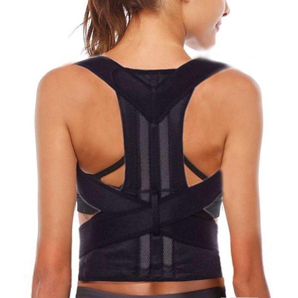 men's body shapers back posture corrector shoulder lumbar brace spine support belt adjustable corset correction health care, Black;brown
men's body shapers back posture corrector shoulder lumbar brace spine support belt adjustable corset correction health care, Black;brown
