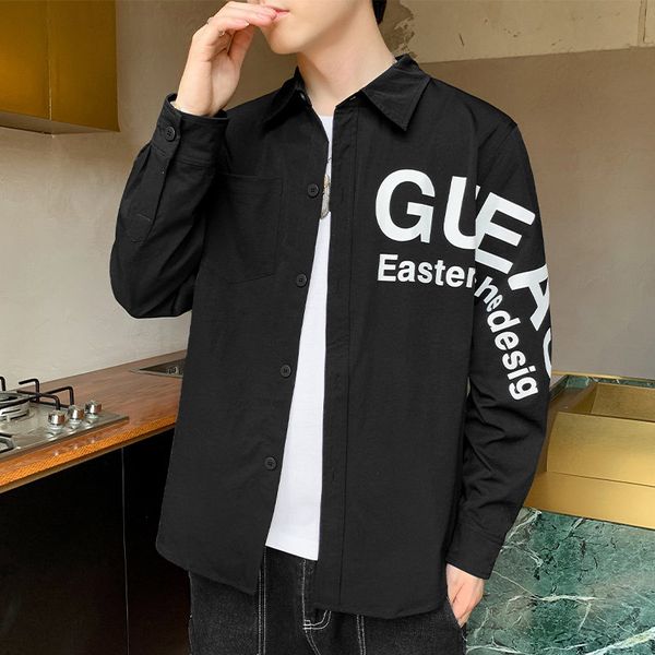 contrasting color men s casual shirt hip-hop style, high-quality, comfortable, breathable, fashionable, daily travel, street loose style, White;black
contrasting color men s casual shirt hip-hop style, high-quality, comfortable, breathable, fashionable, daily travel, street loose style, White;black