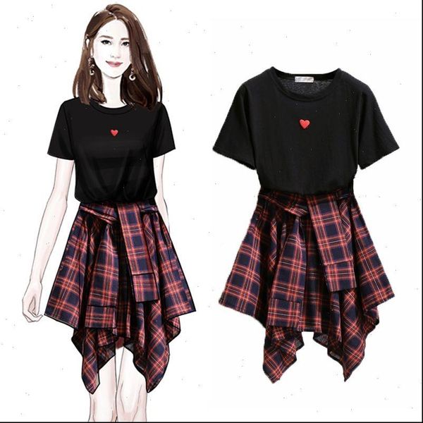 ichoix 2 piece skirt women tracksuits set t shirt and korean style outfits girl student suit, Gray
ichoix 2 piece skirt women tracksuits set t shirt and korean style outfits girl student suit, Gray