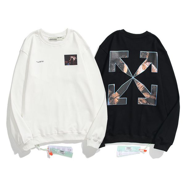 brand off tide religious check angel arrstyle printed men's and women's sweater loose round neck long sleeve couple coat, Black
brand off tide religious check angel arrstyle printed men's and women's sweater loose round neck long sleeve couple coat, Black