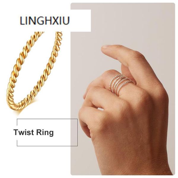 cluster rings 1.5mm 2mm knuckle rope twist ring stainless steel wedding band for women girls stacking jewelry, Golden;silver
cluster rings 1.5mm 2mm knuckle rope twist ring stainless steel wedding band for women girls stacking jewelry, Golden;silver