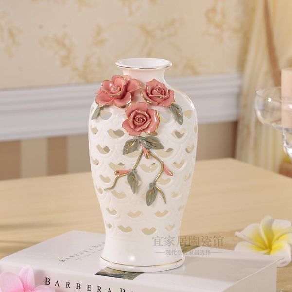 vases white ceramic kneading flower vase hollow flowers insert porcelain handicraft crafts home decor european accessories
vases white ceramic kneading flower vase hollow flowers insert porcelain handicraft crafts home decor european accessories