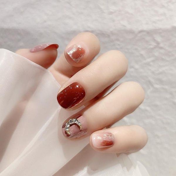 false nails 24pcs rhinestone moon nail patch glue type removable short paragraph fashion manicure save time art, Red;gold
false nails 24pcs rhinestone moon nail patch glue type removable short paragraph fashion manicure save time art, Red;gold