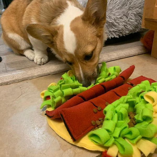 kennels & pens dog snuffle mat slow feeder pet encourage foraging skills pad