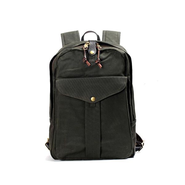 super quality american vintage waterproof heavy wax canvas backpack computer travel bag 15oz
super quality american vintage waterproof heavy wax canvas backpack computer travel bag 15oz