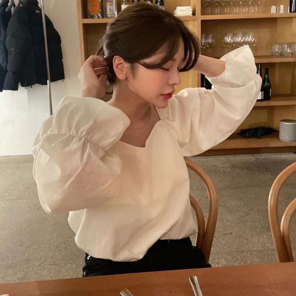 women's blouses & shirts square collar white blouse women long puff sleeve cotton spring summer loose casual elegant french vintage el
women's blouses & shirts square collar white blouse women long puff sleeve cotton spring summer loose casual elegant french vintage el