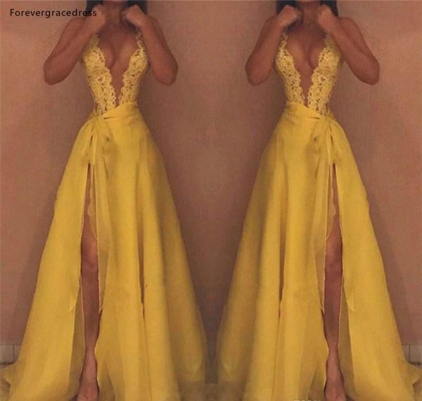 party dresses yellow evening deep v neck lace red carpet formal holiday wear celebrity gowns plus size custom made, White;black
party dresses yellow evening deep v neck lace red carpet formal holiday wear celebrity gowns plus size custom made, White;black