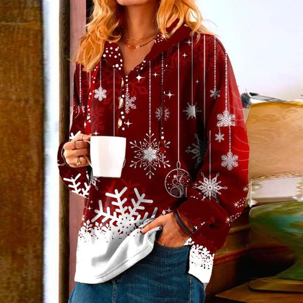 women's hoodies & sweatshirts snowflake christmas hoodie women button pullovers casual navidad xmas gifts pullover female blouse sudad, Black
women's hoodies & sweatshirts snowflake christmas hoodie women button pullovers casual navidad xmas gifts pullover female blouse sudad, Black