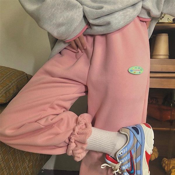 women's pants & capris pink velvet thick joggers for women winter sweatpants elastic beam feet pant baggy high waist casual trousers te, Black;white
women's pants & capris pink velvet thick joggers for women winter sweatpants elastic beam feet pant baggy high waist casual trousers te, Black;white