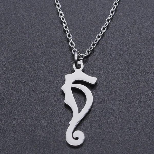 pendant necklaces seahorse stainless steel charm necklace for women dainty drop accept oem order wholesale, Silver
pendant necklaces seahorse stainless steel charm necklace for women dainty drop accept oem order wholesale, Silver