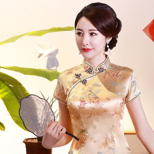 oversize 3xl 4xl satin summer women blouses vintage chinese style dragon wedding clothing traditional classic, White
oversize 3xl 4xl satin summer women blouses vintage chinese style dragon wedding clothing traditional classic, White