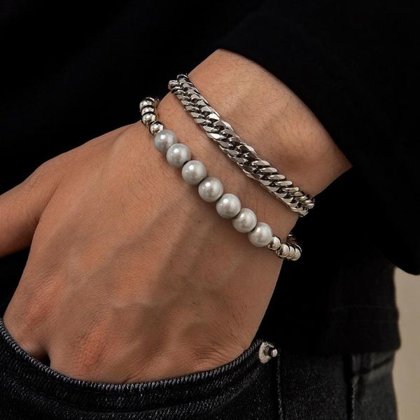 link, chain ingemark vintage stainless steel charm bracelet for women men pulseras bead bracelets bangles gothic jewelry 2021 gifts, Black
link, chain ingemark vintage stainless steel charm bracelet for women men pulseras bead bracelets bangles gothic jewelry 2021 gifts, Black