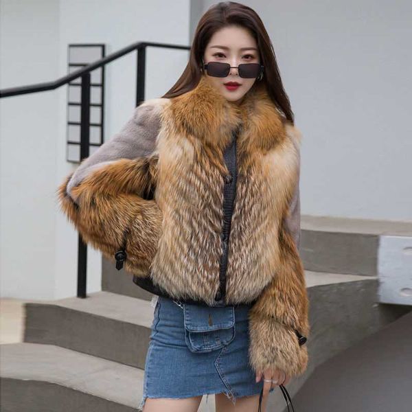 women's fur & faux natural mink short coat with jacket for women in winter outdoor fashion thin and warm, Black
women's fur & faux natural mink short coat with jacket for women in winter outdoor fashion thin and warm, Black