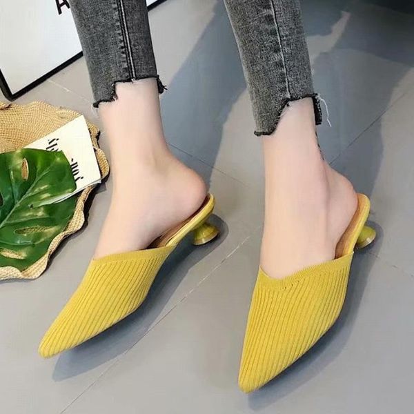slippers sagace low heel women fashion mule shoes pointed toe party non-slip mesh half slides ladies zapatos mujer 2021, Black
slippers sagace low heel women fashion mule shoes pointed toe party non-slip mesh half slides ladies zapatos mujer 2021, Black