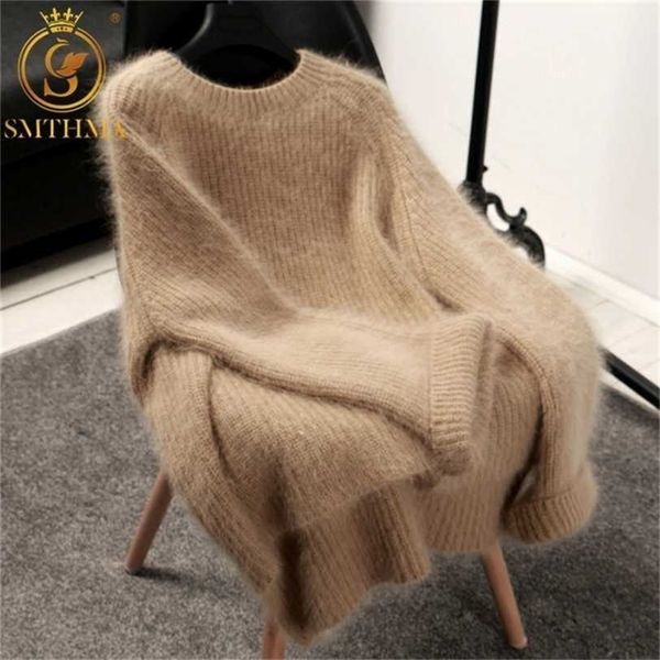 winter women's thickened round-neck mohair pullover sweater pure color female loose knitwear long sleeve asymmetry knit 211217, White;black
winter women's thickened round-neck mohair pullover sweater pure color female loose knitwear long sleeve asymmetry knit 211217, White;black