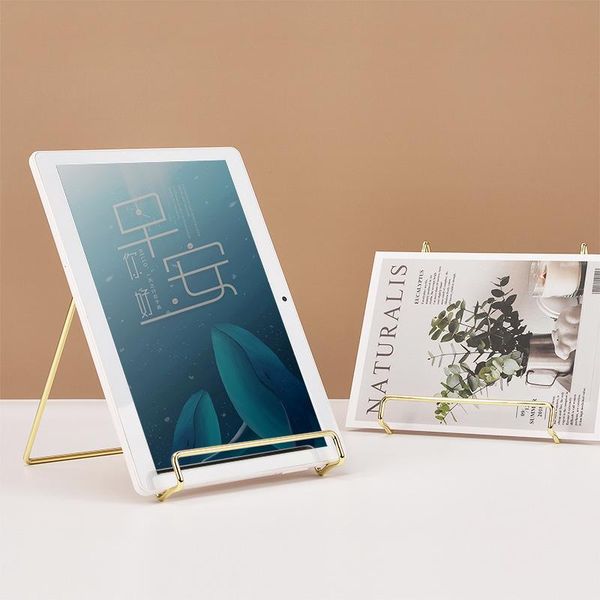 hooks & rails nordic luxury golden metal tablet holder for pad iron stand desk phone po frame magazine
hooks & rails nordic luxury golden metal tablet holder for pad iron stand desk phone po frame magazine