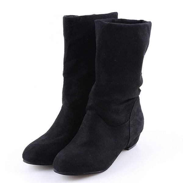 autumn winter women boots mid-calf brand fashion female stretch cotton fabric slip-on flat shoes woman, Black
autumn winter women boots mid-calf brand fashion female stretch cotton fabric slip-on flat shoes woman, Black