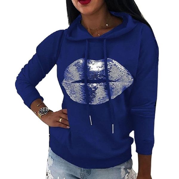 women's hoodies & sweatshirts 2021 fashion autumn winter women sequins lip printed sweatshirt long sleeve pocket pullover hooded street, Black
women's hoodies & sweatshirts 2021 fashion autumn winter women sequins lip printed sweatshirt long sleeve pocket pullover hooded street, Black
