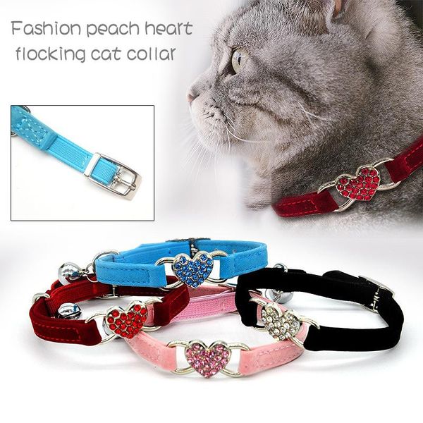 dog collars & leashes 5 colors pet supplies safety velvet small collar product heart adjustable with bell cat soft elastic 1pc
dog collars & leashes 5 colors pet supplies safety velvet small collar product heart adjustable with bell cat soft elastic 1pc