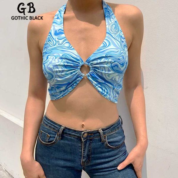 gothblack women tie dye printing halter slim camisole fashion bodycon blue hollow out backless tank summer casual vest women's tan, White
gothblack women tie dye printing halter slim camisole fashion bodycon blue hollow out backless tank summer casual vest women's tan, White