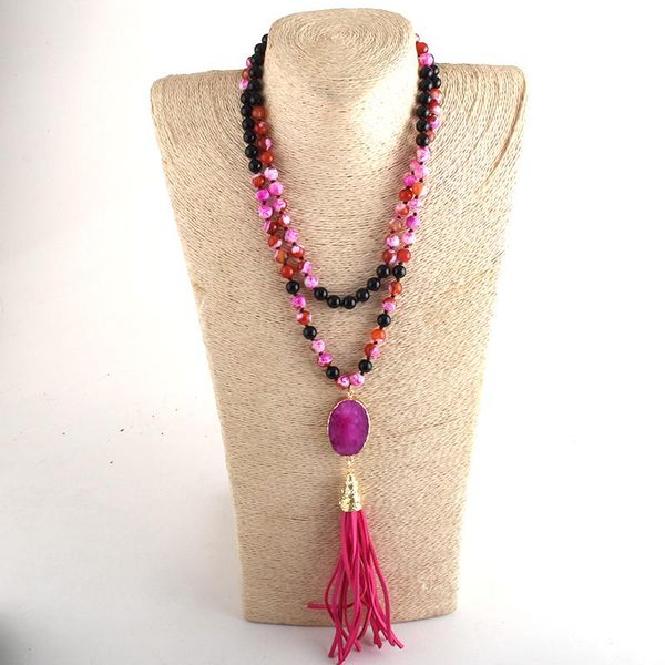 pendant necklaces md fashion boho jewelry 108 beads knotted stones with stone druzy links long tassel necklace women gift dropship, Silver
pendant necklaces md fashion boho jewelry 108 beads knotted stones with stone druzy links long tassel necklace women gift dropship, Silver