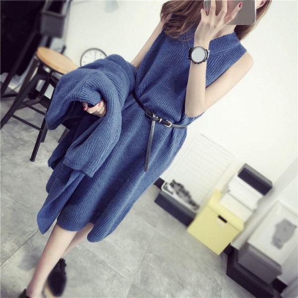 women's two piece pants 2021 autumn winter women long vest dress cardigan sweater sleeveless casual sleeve set, White
women's two piece pants 2021 autumn winter women long vest dress cardigan sweater sleeveless casual sleeve set, White