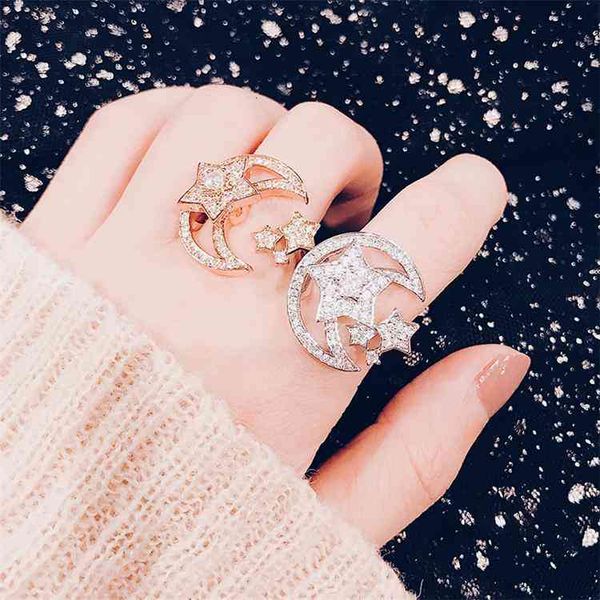 Ring the Same Stars and Moon Swivel Women, Japan Korea Temperament Micro Setting Zircon Tiktok Index Finger Can Rotate the ., Silver
Ring the Same Stars and Moon Swivel Women, Japan Korea Temperament Micro Setting Zircon Tiktok Index Finger Can Rotate the ., Silver