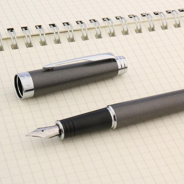 fountain pens jinhao 997 pen frosted metal gray stationery office school supplies 
fountain pens jinhao 997 pen frosted metal gray stationery office school supplies